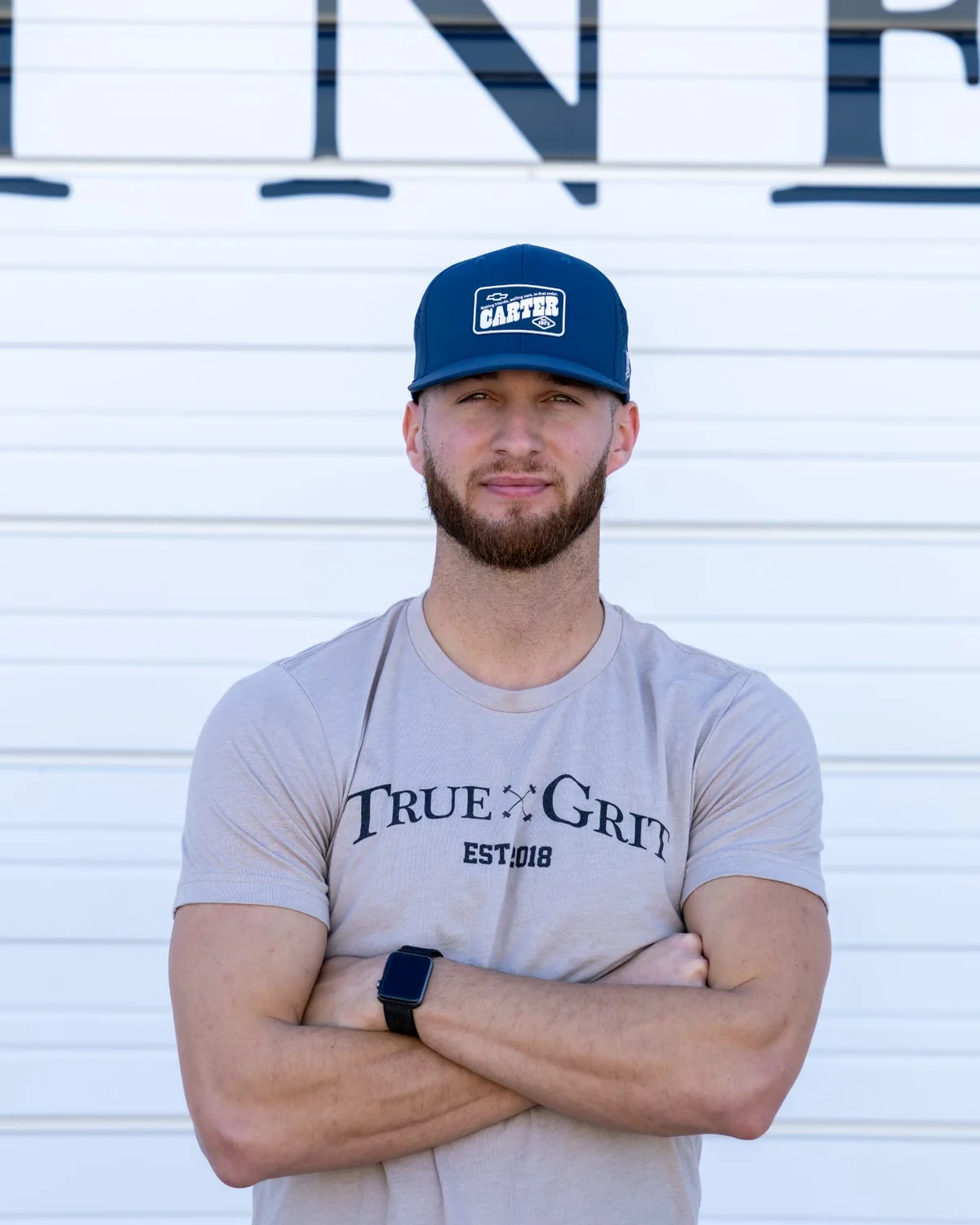 Headshot of Devan Barger, hybrid performance and HYROX trainer at True Grit Fitness in Edmond, Oklahoma