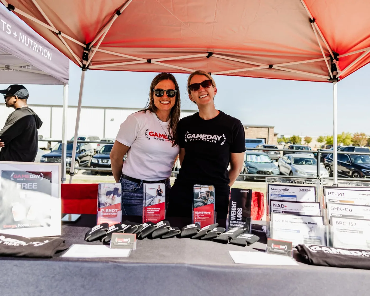 Vendor booth at a Hyrox Sprint event hosted by True Grit Fitness in Oklahoma City